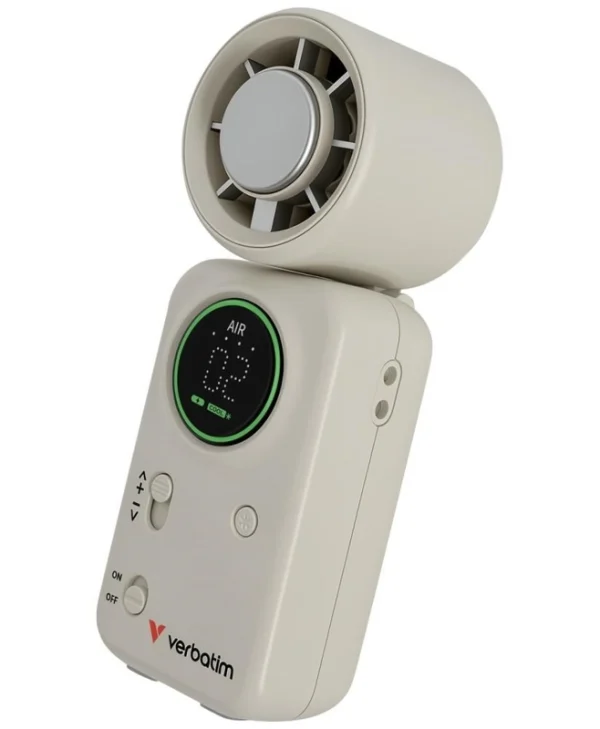 Verbatim Cool `n` Go Ανεμιστηράκι Χειρός 10W Λευκό 32346