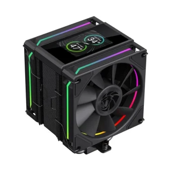GameMax Sigma 620 LCD Ψύκτρα Επεξεργαστή Διπλού Ανεμιστήρα για Socket AM4/AM5/1200/1700 με ARGB Φωτισμό SIGMA 620 LCD BK