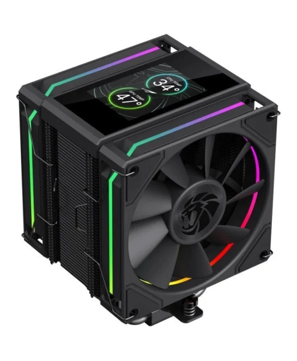 GameMax Sigma 620 LCD Ψύκτρα Επεξεργαστή Διπλού Ανεμιστήρα για Socket AM4/AM5/1200/1700 με ARGB Φωτισμό SIGMA 620 LCD BK