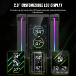 GameMax Sigma 620 LCD Ψύκτρα Επεξεργαστή Διπλού Ανεμιστήρα για Socket AM4/AM5/1200/1700 με ARGB Φωτισμό SIGMA 620 LCD BK - Image 10