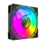 GameMax Case Fan 120mm (44cfm) με ARGB Φωτισμό και Σύνδεση 4-Pin PWM / 3-Pin 3τμχ KF300 BK - Image 5