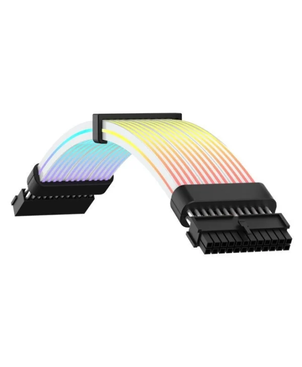 Gamemax Motherboard Argb Power Cable Extension Black MB 24PIN-B