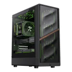 GameMax AERIS 330 MB Gaming Mini Tower Κουτί Υπολογιστή με Πλαϊνό Παράθυρο και RGB Φωτισμό Μαύρο