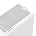 GameMax AERIS 330 MW Gaming Mini Tower Κουτί Υπολογιστή με Πλαϊνό Παράθυρο και RGB Φωτισμό Λευκό - Image 2
