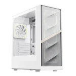 GameMax AERIS 330 MW Gaming Mini Tower Κουτί Υπολογιστή με Πλαϊνό Παράθυρο και RGB Φωτισμό Λευκό - Image 3