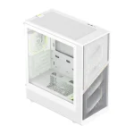 GameMax AERIS 330 MW Gaming Mini Tower Κουτί Υπολογιστή με Πλαϊνό Παράθυρο και RGB Φωτισμό Λευκό - Image 4
