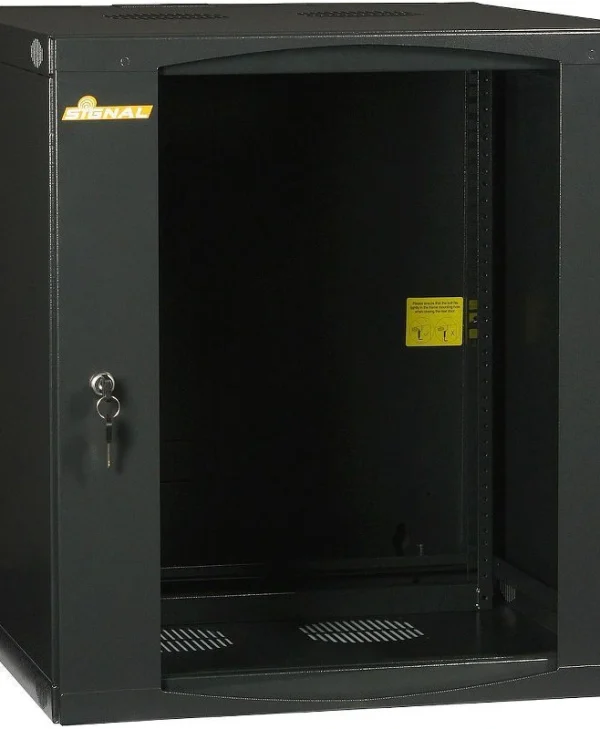 Delta Επιτοίχια Καμπίνα Rack 12U Μαύρο R19-12U 600 2S R19-12U/600/2S