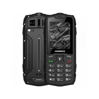 Hammer Rock LTE Dual SIM Ανθεκτικό Κινητό με Μεγάλα Κουμπιά Μαύρο 46218183