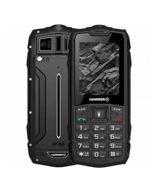 Hammer Rock LTE Dual SIM Ανθεκτικό Κινητό με Μεγάλα Κουμπιά Μαύρο 46218183