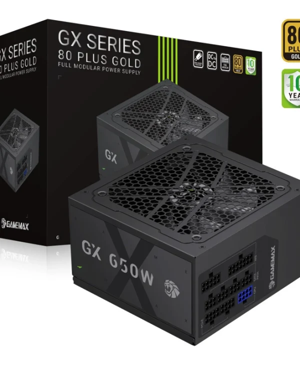 GameMax GX 650GF 650W Μαύρο Τροφοδοτικό Υπολογιστή Full Modular 80 Plus Gold