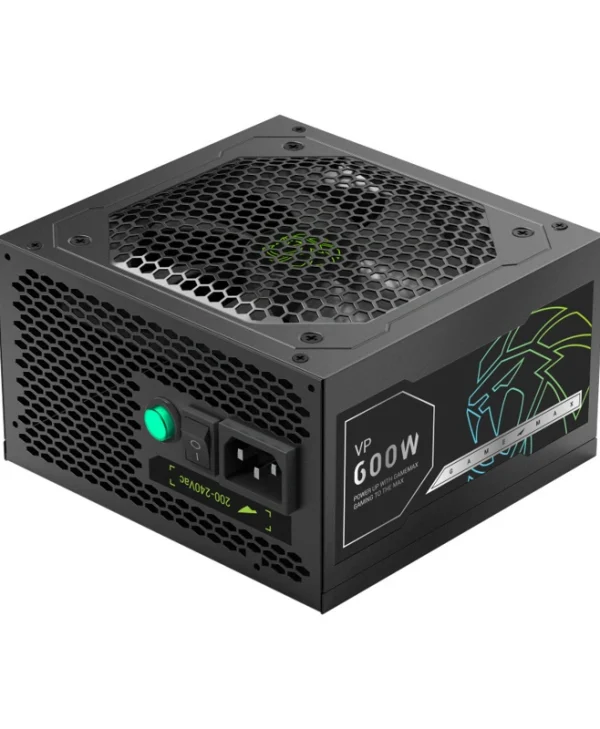 GameMax VP-600S 600W Μαύρο Τροφοδοτικό Υπολογιστή Full Wired 80 Plus Standard VP 600S