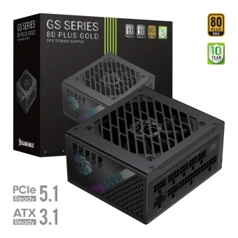 GameMax GS 850G 850W Μαύρο Τροφοδοτικό Υπολογιστή Full Modular 80 Plus Gold