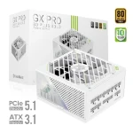 GameMax GX PRO 1050G 1050W Λευκό Τροφοδοτικό Υπολογιστή Full Modular 80 Plus Gold GX PRO 1050G WH
