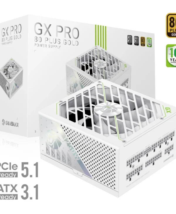 GameMax GX PRO 1250G 1250W Λευκό Τροφοδοτικό Υπολογιστή Full Modular 80 Plus Gold GX PRO 1250G WH