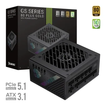 GameMax GS 650G 650W Μαύρο Τροφοδοτικό Υπολογιστή Full Modular 80 Plus Gold