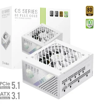 GameMax GS 750G 750W Λευκό Τροφοδοτικό Υπολογιστή Full Modular 80 Plus Gold GS 750G WH