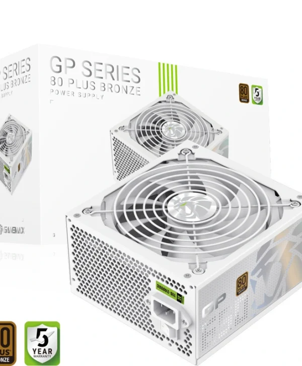 GameMax GP 650B 650W Λευκό Τροφοδοτικό Υπολογιστή Full Wired 80 Plus Bronze GP 650B WH