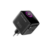 Mobile Origin Φορτιστής Χωρίς Καλώδιο GaN με Θύρα USB-A και Θύρα USB-C 65W Quick Charge 2.0 / Quick Charge 3.0 Μαύρος (PW3) MO-65WDCH-PW3 - Image 2