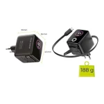 Mobile Origin Φορτιστής Χωρίς Καλώδιο GaN με Θύρα USB-A και Θύρα USB-C 65W Quick Charge 2.0 / Quick Charge 3.0 Μαύρος (PW3) MO-65WDCH-PW3 - Image 4