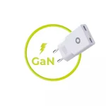 Mobile Origin Φορτιστής Χωρίς Καλώδιο GaN με 2 Θύρες USB-C 30W Power Delivery Λευκός (MO18) MO-GAN30W-MO18 - Image 3