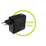 Mobile Origin Φορτιστής GaN με Θύρα USB-A και 2 Θύρες USB-C 140W Power Delivery Μαύρος (PW21) MO-140WDCH-PW21 - Image 12