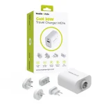 Mobile Origin Φορτιστής Χωρίς Καλώδιο GaN με Θύρα USB-A και Θύρα USB-C 30W Power Delivery Λευκός (MO14 EU,USA,UK,AUS) FRL-TRVL30W-MO14