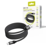 Mobile Origin Magnetic USB 2.0 Cable USB-C male - USB-A 27W Μαύρο 1m MC2-USBA-1M-BLK