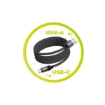 Mobile Origin Magnetic USB 2.0 Cable USB-C male - USB-A 27W Μαύρο 1m MC2-USBA-1M-BLK - Image 12