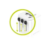 Mobile Origin Αντάπτορας Πρίζας σε Universal MO-UTRA-PW30-WHT - Image 9
