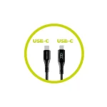 Mobile Origin USB 2.0 Cable USB-C male - USB-C 100W PD Μαύρο 1.5m MO-100WDC-CB2 - Image 9