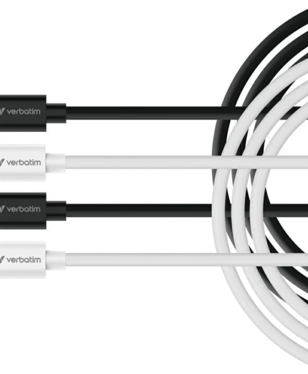 Verbatim USB 2.0 Cable USB-C male - USB-C 60W Μαύρο 32391 2τμχ