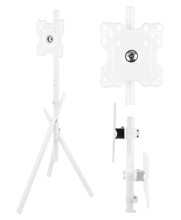 Maclean Energy MC-181 W Βάση Τηλεόρασης Δαπέδου έως 55" και 60kg Λευκό