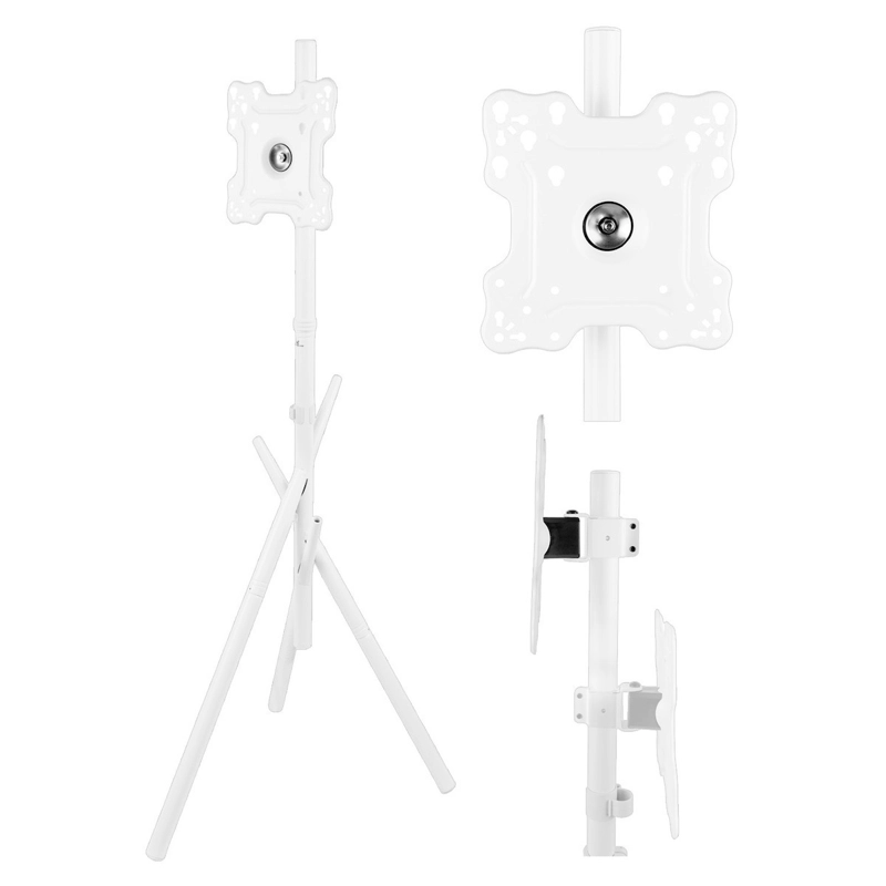 1 Maclean Energy MC-181 W Βάση Τηλεόρασης Δαπέδου έως 55" και 60kg Λευκό - Image 1