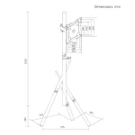 Maclean Energy MC-181 W Βάση Τηλεόρασης Δαπέδου έως 55" και 60kg Λευκό - Image 5