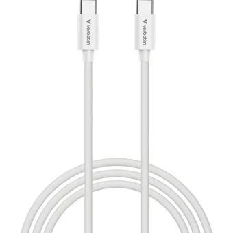 Verbatim USB 2.0 Cable USB-C male - USB-C 100W Λευκό 3m 32409