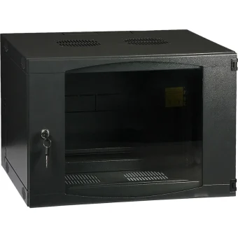 Delta Επιτοίχια Καμπίνα Rack 9U Μαύρο R19-9U/450/2S