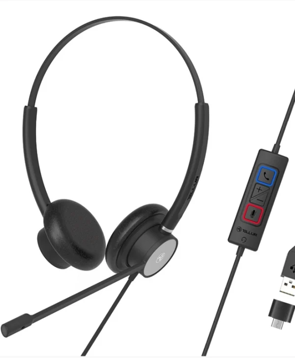 Tellur Voice 320 On Ear Multimedia Ακουστικά με μικρόφωνο και σύνδεση USB-A TLL411005