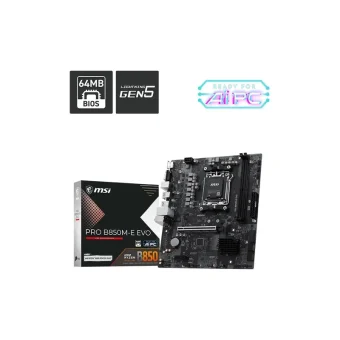 MSI Pro B850M-E Evo Motherboard Micro ATX με AMD AM5 Socket 4711377429634