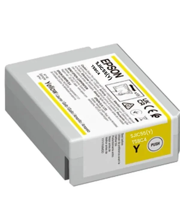 Epson SJIC55(Y) Γνήσιο Μελάνι Εκτυπωτή InkJet Κίτρινο (C13T58C440)