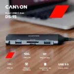 Canyon USB-C Docking Station με HDMI 4K PD Ethernet Γκρι (CNS-TDS15) - Image 3