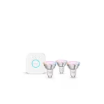 Philips Smart Λάμπες Philips Hue LED 4.7W για Ντουί GU10 RGB Dimmable 3τμχ 8721103103710