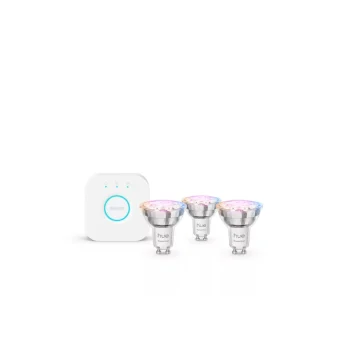 Philips Smart Λάμπες Philips Hue LED 4.7W για Ντουί GU10 RGB Dimmable 3τμχ 8721103103710
