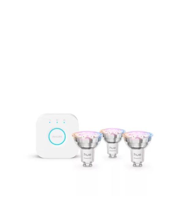 Philips Smart Λάμπες Philips Hue LED 4.7W για Ντουί GU10 RGB Dimmable 3τμχ 8721103103710