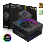 GameMax RGB 750G 750W Μαύρο Τροφοδοτικό Υπολογιστή Full Modular 80 Plus Gold