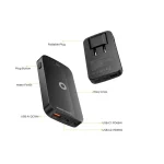 Mobile Origin Φορτιστής Χωρίς Καλώδιο GaN με Θύρα USB-A και 2 Θύρες USB-C 65W Μαύρος GAN-65W-SLM-BLK - Image 8