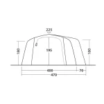 Outwell Montana 6 Air Χειμερινή Σκηνή Camping Πράσινη για 6 Άτομα 620x470x225εκ. 697819 - Image 9
