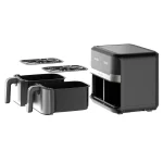 Heinrich's HFR 8214 Air Fryer με Διπλό Αποσπώμενο Κάδο 9lt Μαύρο - Image 8
