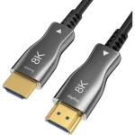 Claroc HDMI 2.1 Ultra High Speed 48Gbps 4K 120Hz HDR VRR Cable HDMI male - HDMI male 3m Μαύρο FEN-HDMI-21-3M