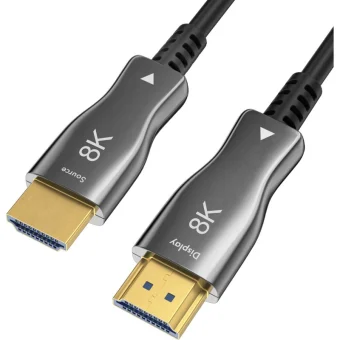 Claroc HDMI 2.1 Ultra High Speed 48Gbps 4K 120Hz HDR VRR Cable HDMI male - HDMI male 3m Μαύρο FEN-HDMI-21-3M