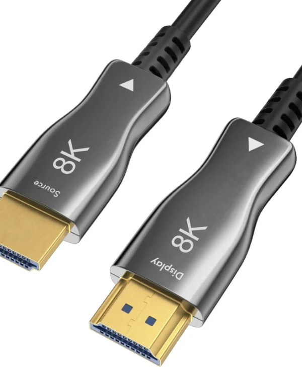 Claroc HDMI 2.1 Ultra High Speed 48Gbps 4K 120Hz HDR VRR Cable HDMI male - HDMI male 3m Μαύρο FEN-HDMI-21-3M